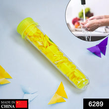Portable Hand Washing Bath Flower Shape Paper Soap Strips In Test Tube Bottle - Justgrabit Inc.