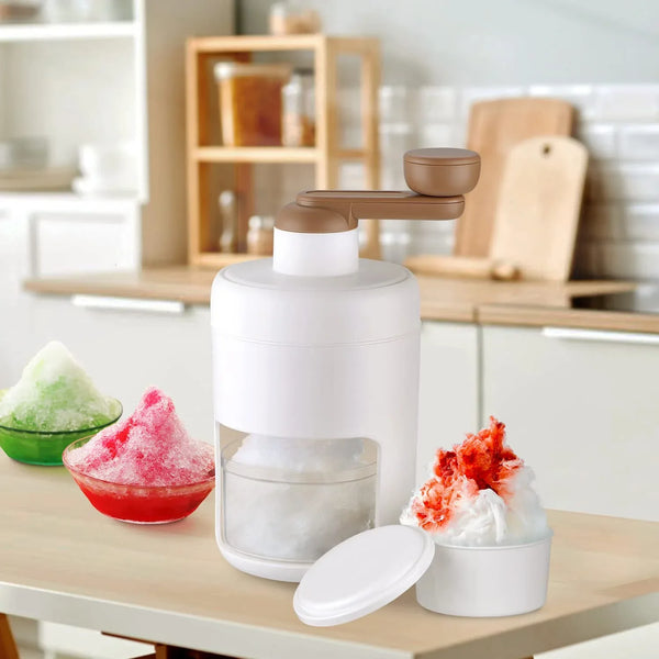 Portable Gola Maker and Ice Crusher | Manual Shaved Ice & Smoothie Machine - justgrabit.in | Just Grab It
