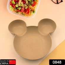 Mickey Mouse Shape Plates for Kids, BPA Free, & Unbreakable Children’s Food Plate, Kids Bowl, Fruit Plate, Baby Cartoon Pie Bowl Plate, Tableware (1 Pc) - Justgrabit Inc.