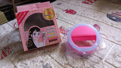 Phone Selfie Ring Light – Battery Operated Clip - On Light for Smartphone Photography (Battery Not Included) - Justgrabit Inc.