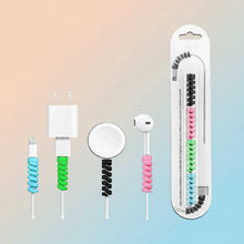 Spiral Charger Spring Cable Protector Data Cable Saver (Pack of 4) - Justgrabit Inc.