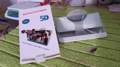 5D HD Mobile Phone Screen Magnifier Amplifier (1 Pc / 10 Inch) - justgrabit.in | Just Grab It