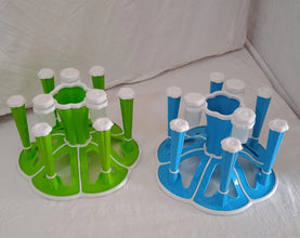 Miracle Plastic Glass Stand for Kitchen & Dining (6 - Glass, Spices, Moq - 2 Pc) - Justgrabit Inc.