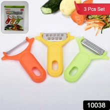 Peeler Slicers Shredders for Fruits and Vegetables, Cutter, Grater Kitchen Helper, Potato Fruits Peeler, Stainless Steel Sharp Blade with Non - Slip Handle (3 Pcs Set) - Justgrabit Inc.