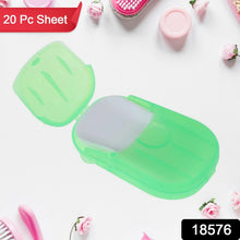 Travel Paper Soap Sheet with Mini Box (20 Sheets in a Pack Approx / Mix Color) - justgrabit.in | Just Grab It