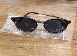 Pink UV Protected Round Sunglasses, classic Sunglasses for Men & Women, Lightweight - justgrabit.in | Just Grab It