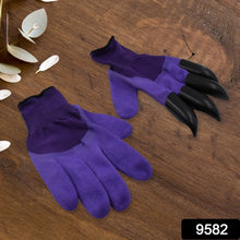 Garden Farming Gloves With Hand Fingertips & Plastic Claws (1 Pair) - Justgrabit Inc.