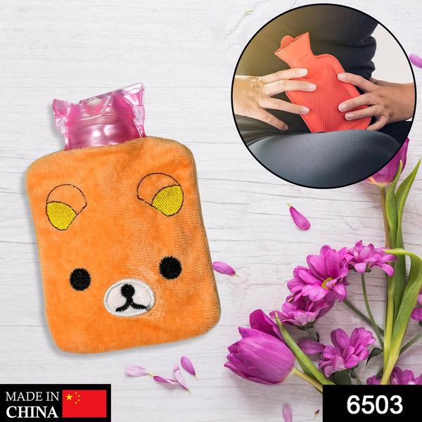Warm Hug from a Panda: Orange Panda Hot Water Bag for Pain Relief - justgrabit.in | Just Grab It