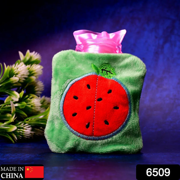 Watermelon Small Hot Water Bag with Cover – Pain Relief Warmer - Justgrabit Inc.