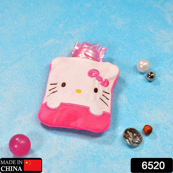 Pink Small Hot Water Bag with Cover for Pain Relief - Justgrabit Inc.