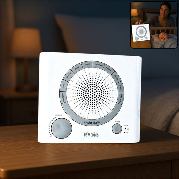 Sleep Therapy Sound Machine with 8 Soothing Sounds (Battery, Timer Option) - justgrabit.in | Just Grab It