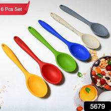 Multipurpose Silicone Spoon, Silicone Basting Spoon Non - Stick Kitchen Utensils Household Heat - Resistant Non Stick Spoons Kitchen Cookware Items For Cooking and Baking (6 Pcs Set) - Justgrabit Inc.