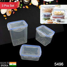 Kitchen Storage Container Set with Food Grade Plastic and Air Seal Lock Lid for Storage of Grocery, Spices, Dry fruits Use For Home, Office, Restaurant, Canteens (3 Piece Set) - justgrabit.in | Just Grab It