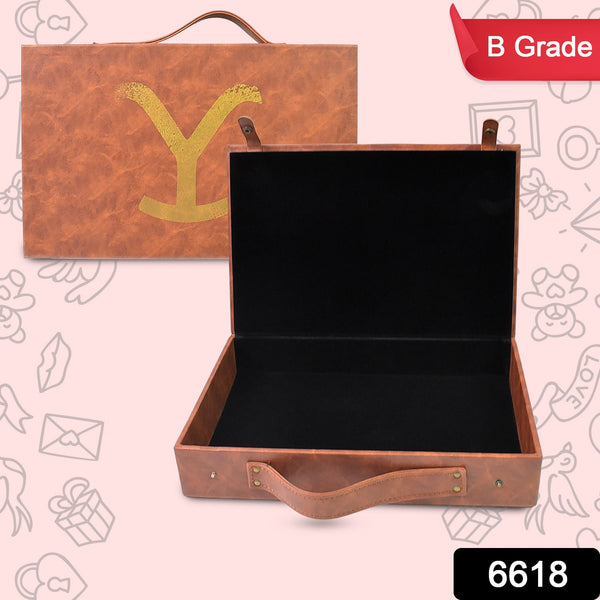 Multi Purpose Use Carrying Leather Case Briefcase (30×20 Cm / 1 Pc / B Grade) - justgrabit.in | Just Grab It