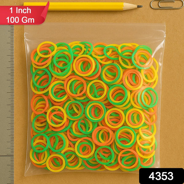 Multicolor Rubber Bands (Elastic & Reusable, Office & Home), Hair accessories - justgrabit.in | Just Grab It