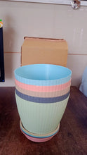 Round Flower Pot with Bottom Tray (5 Pcs Set / Small / 14×16 Cm) - justgrabit.in | Just Grab It