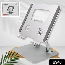 Tablet Stand Metal Alloy Adjustable Bracket, Suitable For tablet Computers for Desk Ergonomic Foldable Metal Tablet Holder/Tablets/Mobile Phones - justgrabit.in | Just Grab It
