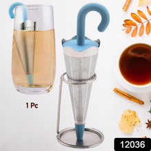 Reusable Cute Umbrella Tea Strainer With Tray / Stand (1 Pc) - justgrabit.in | Just Grab It