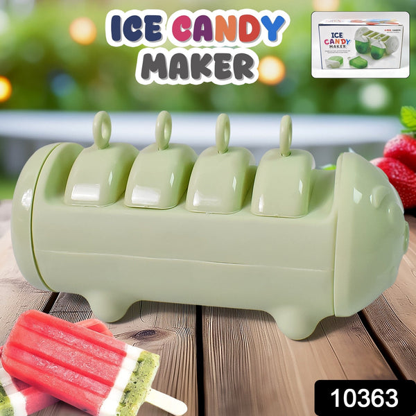 Plastic Ice Candy Maker 4 Compartment / Grid Kulfi Candy (1 Pc) - justgrabit.in | Just Grab It