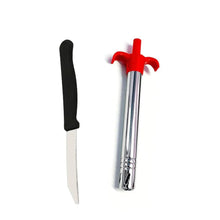Stainless Steel Electronic Gas Lighter and Knife (2 in 1) - Justgrabit Inc.