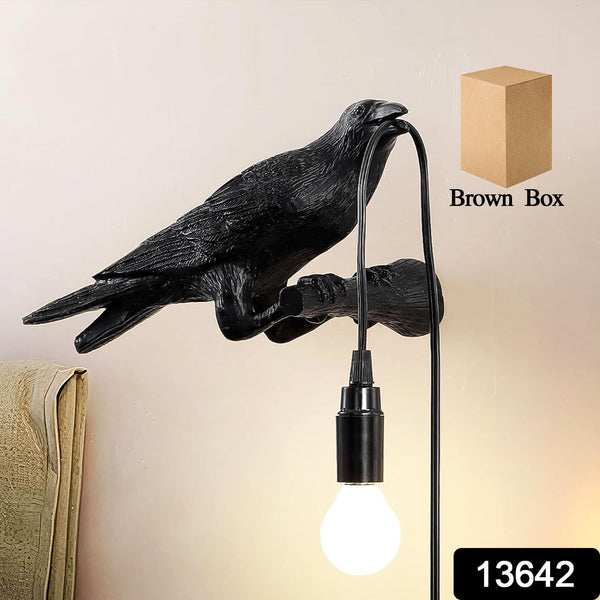 Crow Birds Table Lamps with Vintage Edison Bulb, Bird lamp (1 Set) - justgrabit.in | Just Grab It