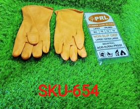 Cut Glove Reusable Rubber Hand Gloves (Orange) - 1 pc - justgrabit.in | Just Grab It