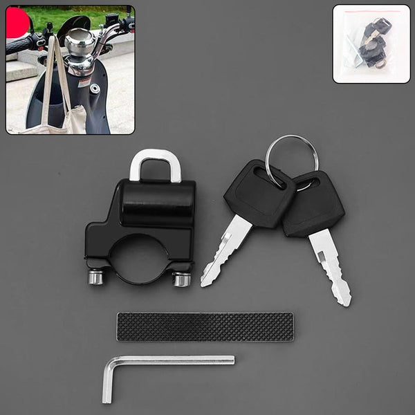 Heavy - Duty Helmet Lock for Motorcycle - justgrabit.in | Just Grab It