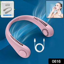Portable Neck Fan: Holiday Hands Free Bladeless Neck Fan, 360° Cooling Hanging Fan, USB Rechargeable Personal Neck Fan, Wearable Neck Fan Suitable for Traveling - Justgrabit Inc.