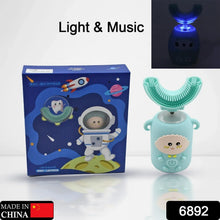Electric Toothbrush With Light & Music, Kids U - Shaped 360Â° USB Rechargeable Plastic Automatic Toothbrush Portable Adjustable Cleaning Whitening Toothbrush with USB Charging Function Plastic + ABS for Kids - Justgrabit Inc.
