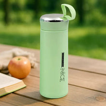 Water bottle 400ml leak proof, glass water bottle (1 pc / Light Green Color) - justgrabit.in | Just Grab It