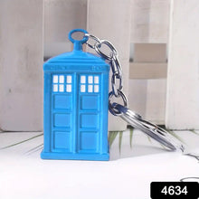 Police Booth Box Shape 3 D Metal Keychain (1 Pc) - justgrabit.in | Just Grab It