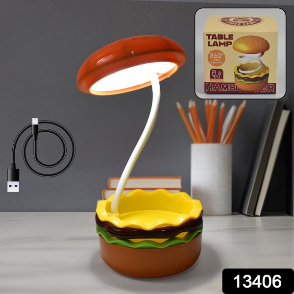 Burger Delight: Folding LED Night Lamp (1 Pc) - justgrabit.in | Just Grab It