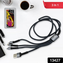 JK 3 in 1 Multi Super Fast Charging Cable (1 Pc / 1200 MM) - justgrabit.in | Just Grab It