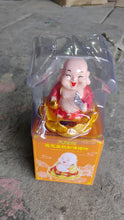 Solar Power Moving Buddha Car Ornament (1 Pc) - justgrabit.in | Just Grab It