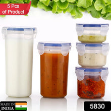 Plastic Liquid Round Airtight Food Storage Container with Leak Proof Locking Lid - Justgrabit Inc.
