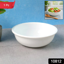 Plastic 6 Inch White Round Deep Serving Bowl (1 Pc) - justgrabit.in | Just Grab It