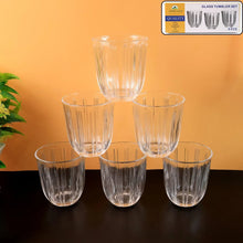 Premium Transparent Glass Tumbler Set, Tumbler (256ML / 6 Pc) - Justgrabit Inc.