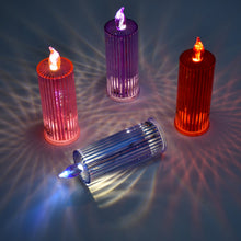 Big Simple Candles for Home Decoration, Crystal Candle Lights, Diwali (Multicolor) - justgrabit.in | Just Grab It