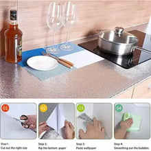Aluminium foil for Kitchen and Aluminium Foil Paper Sticker Roll for Kitchen Wall, Drawers. (60cmx2Meter) - Justgrabit Inc.