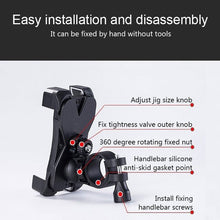 Bike Phone & Mobile Mount Anti Shake and Stable Cradle Clamp with 360° Rotation - justgrabit.in | Just Grab It