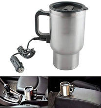 12V Car Charging Electric Kettle Mug (Silver) - Justgrabit Inc.