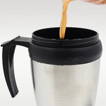 Stainless Steel Vacuum Glass Insulated Glass Coffee Cups, Tumbler (With Lid & Handle / 1 pc) - Justgrabit Inc.