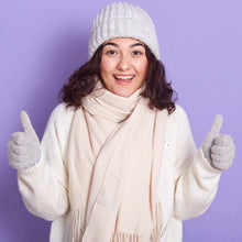 Mix Design Winter cap for Women Warm Thick Cotton Lining Skull Cap Warm Cap Outdoor Sports Hat for Ladies - Justgrabit Inc.