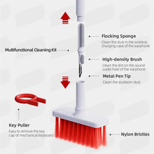 5in1 Multi - Function Soft Dust Clean Bush for Computer Cleaning, with Corner Gap Duster Keycap Puller Remover for Gamer Pc (White) - Justgrabit Inc.
