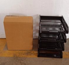 4 - Layer Multifunctional File Rack with Drawers for Office Desk - Justgrabit Inc.