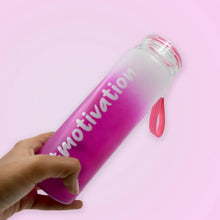 Motivational Glass Water Bottle Colorful potable Water Glass Bottle With Rubber Band, Daily Intake Hourly Water Bottle to Ensure You Drink Enough Water Throughout The Day Reusable Cycling Gym, Workout Fitness Bottle (350 ML) - Justgrabit Inc.