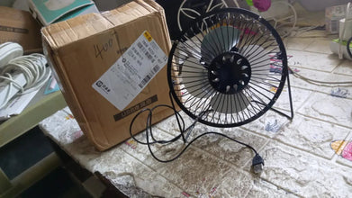 USB Table Desk Personal Metal Electronic Fan, Compatible with Computers, Laptops, Student Dormitory, Suitable For Office, School Use (1 Pc) - justgrabit.in | Just Grab It