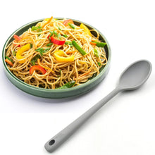 Silicone Spoons for Cooking - Large Heat Resistant Kitchen Spoons (32 cm) - justgrabit.in | Just Grab It