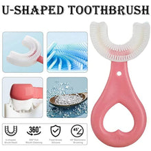 U - Shaped Toothbrush for Kids, 2 - 6 Years Kids Baby Infant Toothbrush, Food Grade Ultra Soft Silicone Brush Head. - Justgrabit Inc.