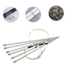 Multipurpose Stainless Steel Cable TIE (10 pcs Set / 4.6x200MM) - justgrabit.in | Just Grab It